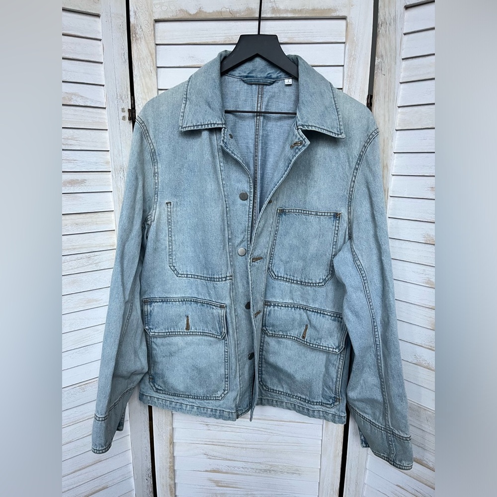 Uniqlo U x Lemaire Blue Denim Jacket Size S
